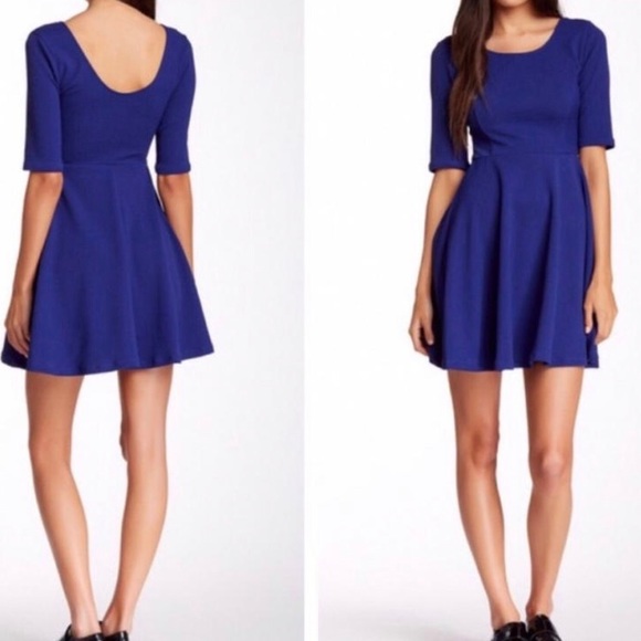 Lush Dresses & Skirts - LUSH Fit & Flare Blue Dress Size XS
